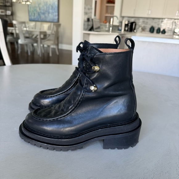 SANDRO Eldorado Black Leather Boots - Picture 5 of 12